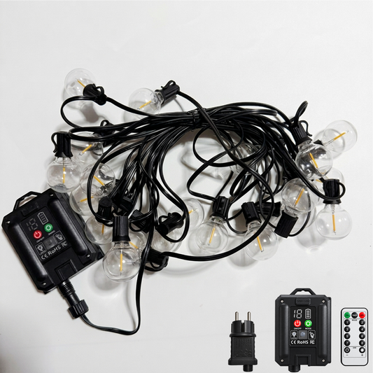 G40 Globe LED String Lights | Outdoor Waterproof Patio Lights with Remote