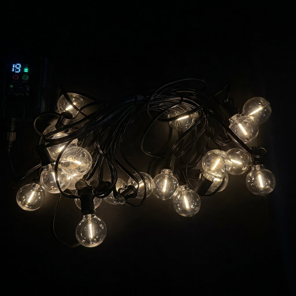 G40 Globe LED String Lights | Outdoor Waterproof Patio Lights with Remote